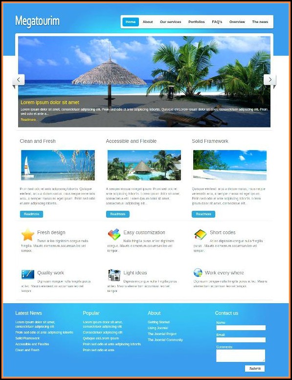 Tourism Website Templates Free Download Html