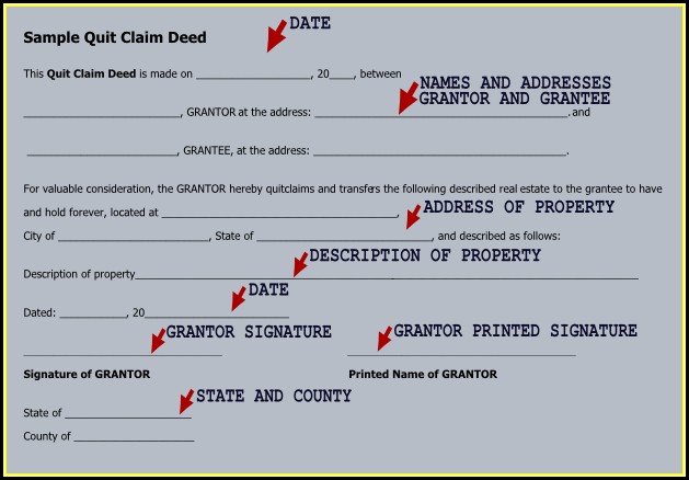 Where To Get A Quit Claim Deed Form