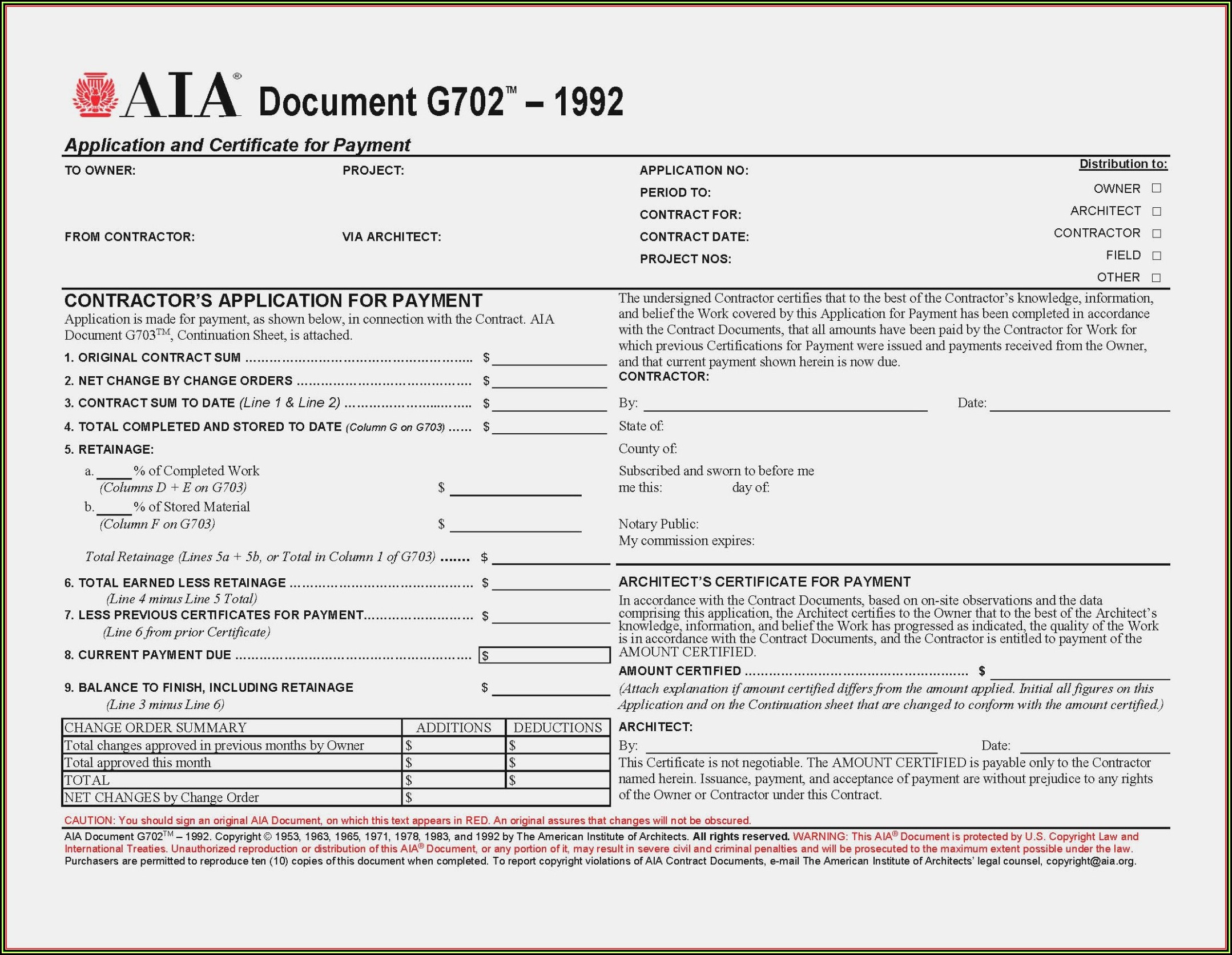 Aia G706a Form Free