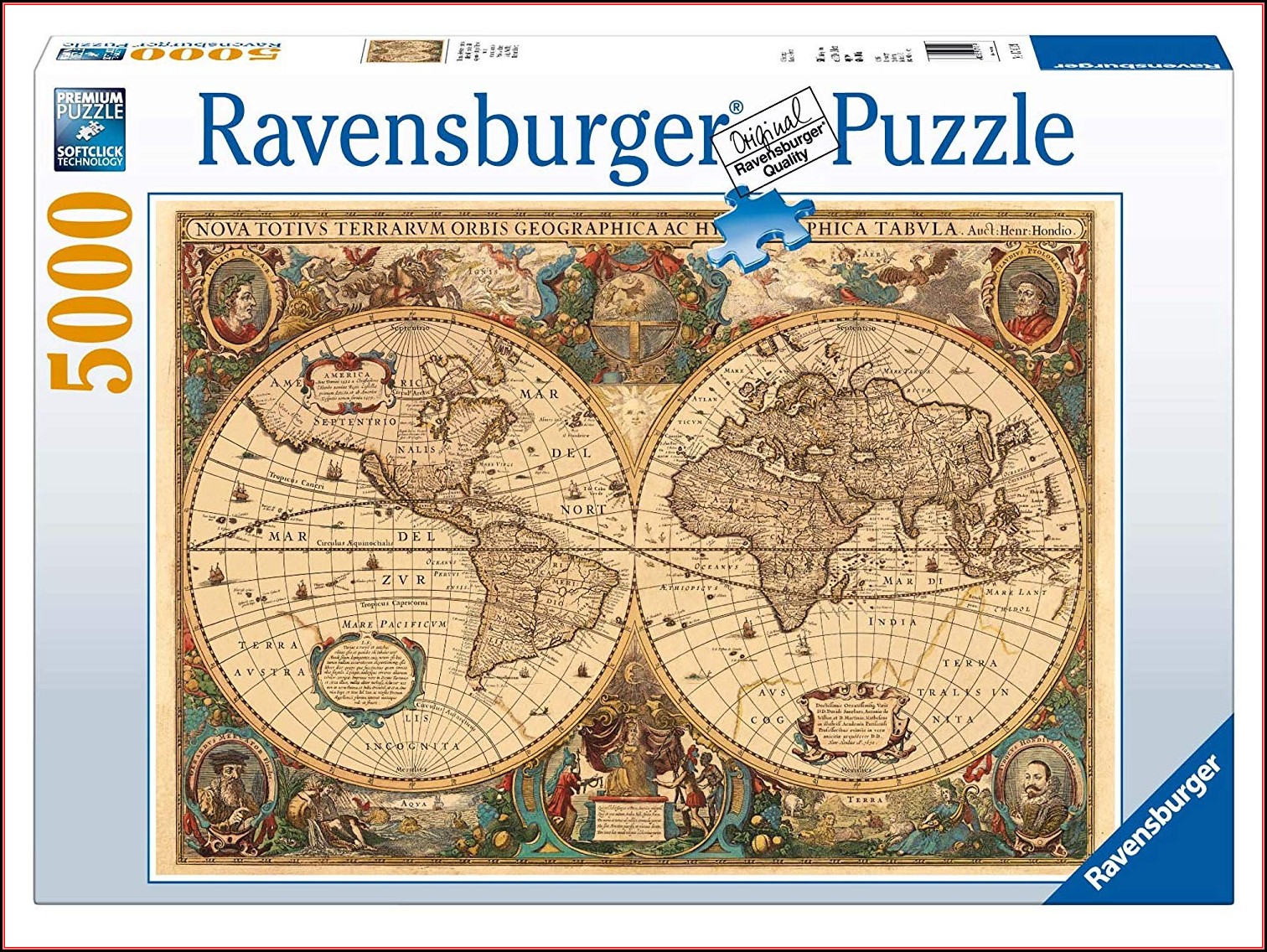 Antique World Map Jigsaw Puzzle