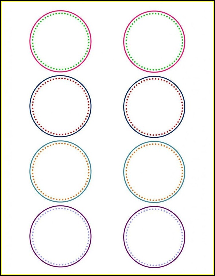 Avery 2.5 Inch Circle Template