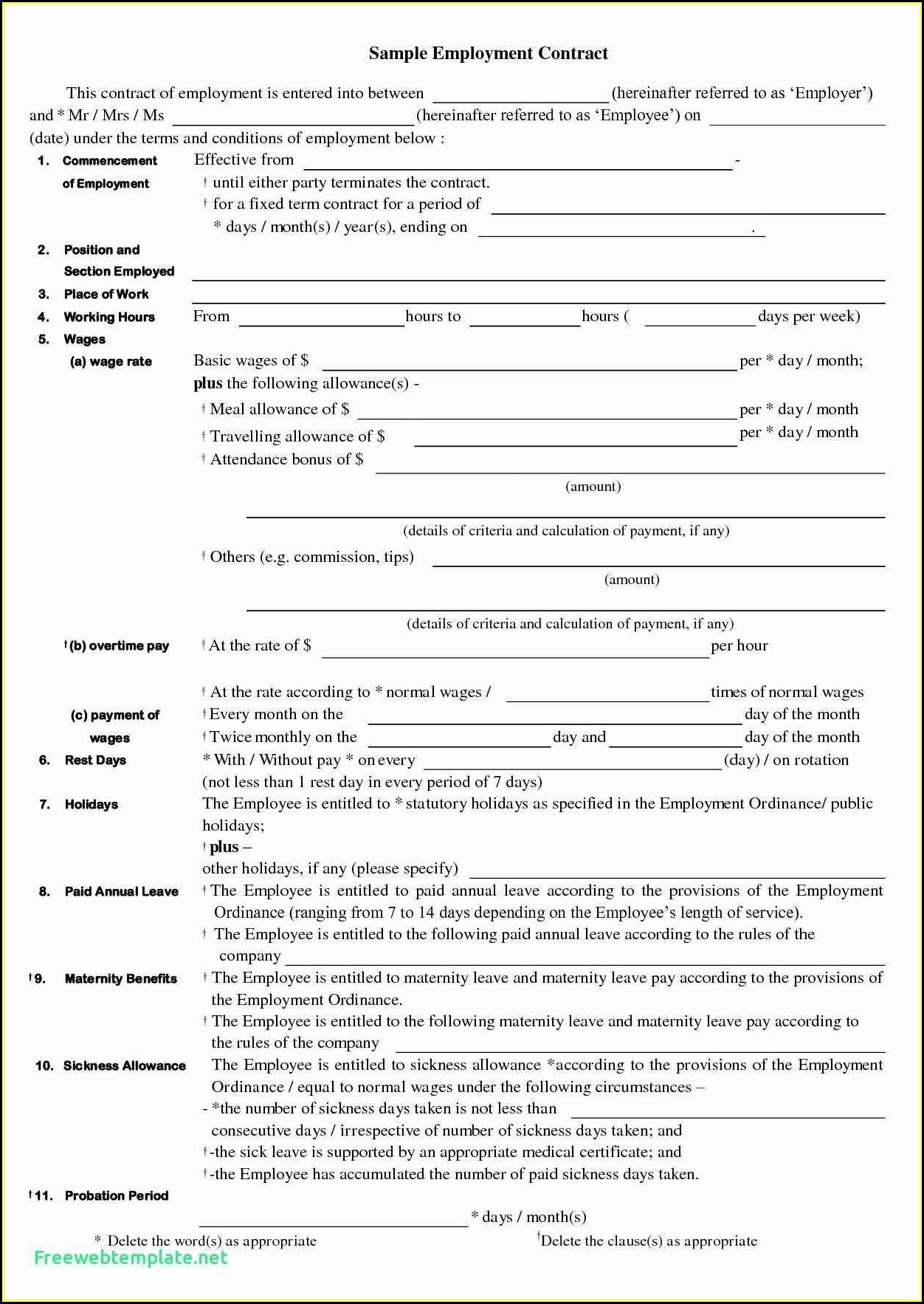 Basic Independent Contractor Agreement Template