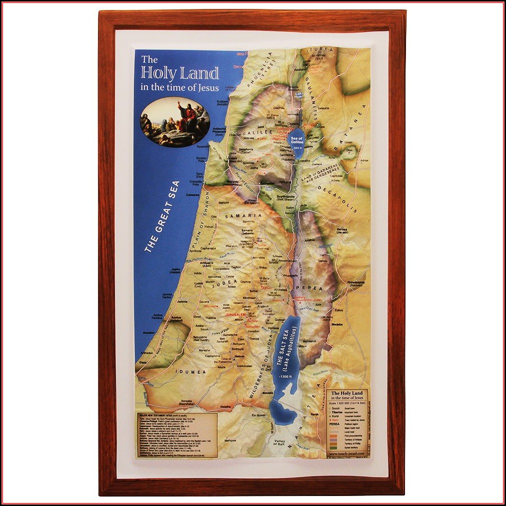 Biblical Map Of Israel In Jesus Time