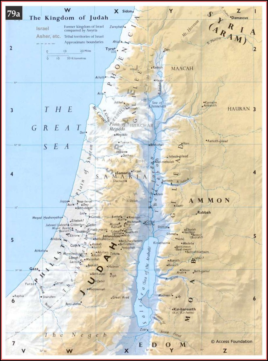 Biblical Maps Of Israel