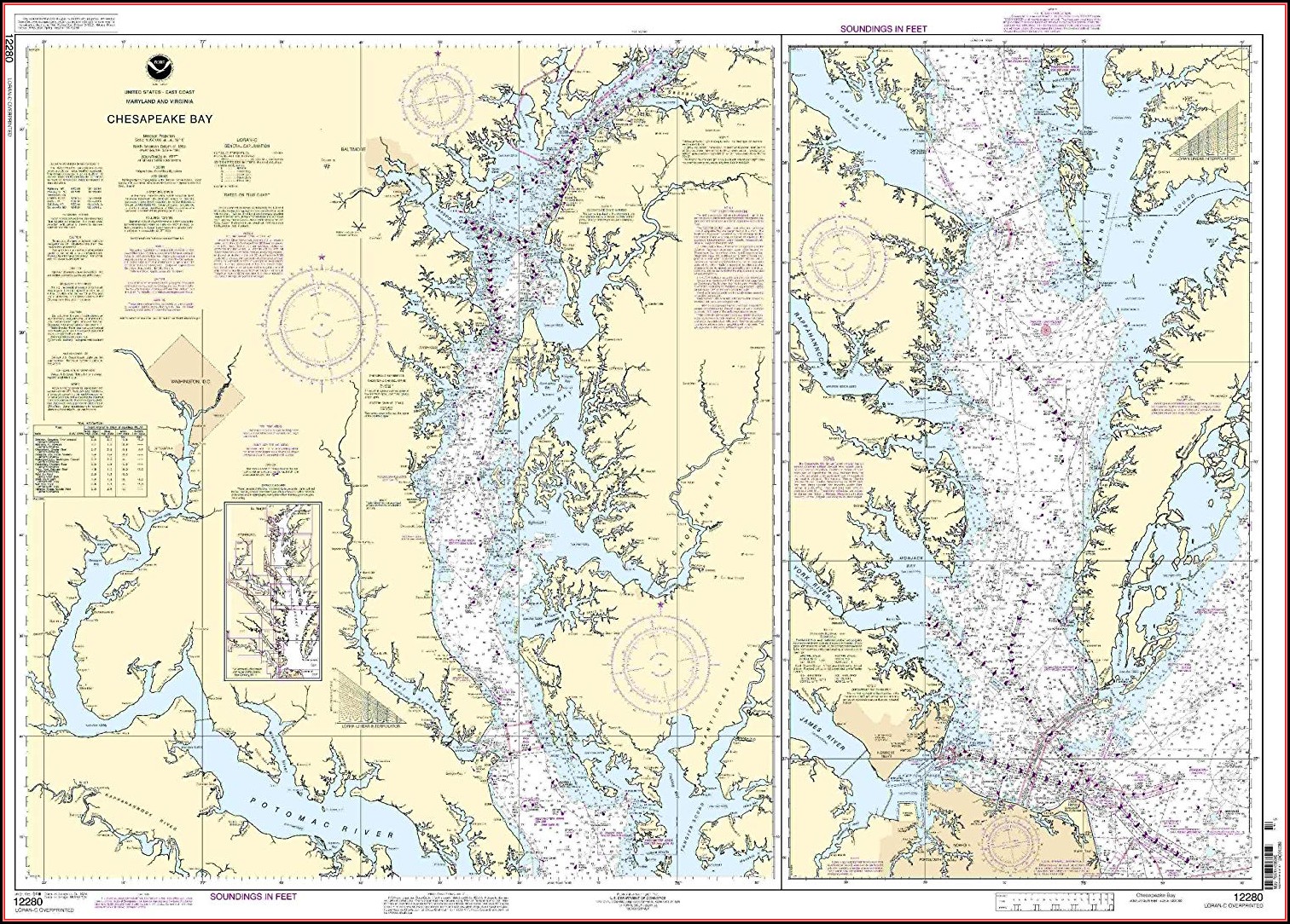 Chesapeake Bay Maps Charts
