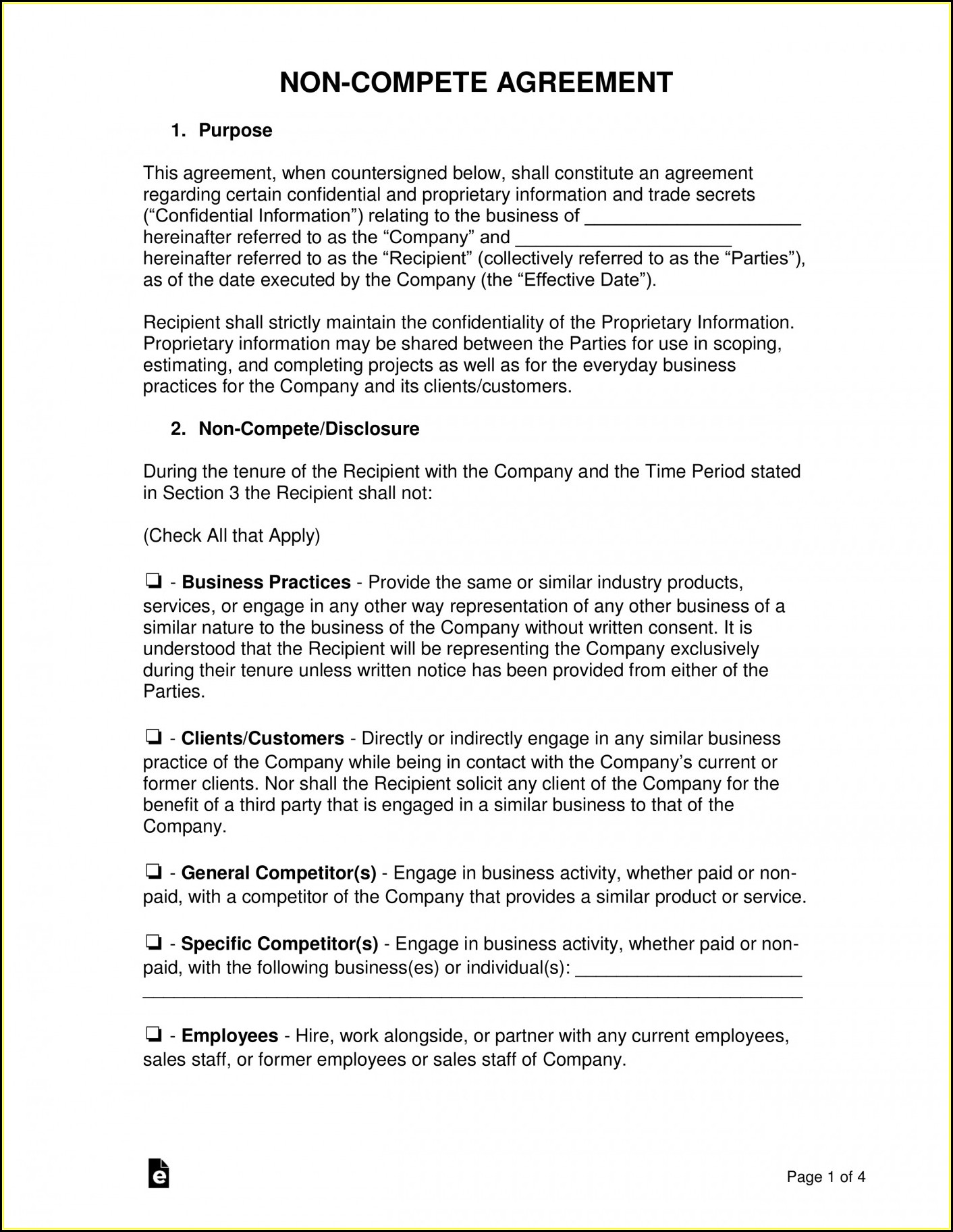 Employee Contracts Templates Free