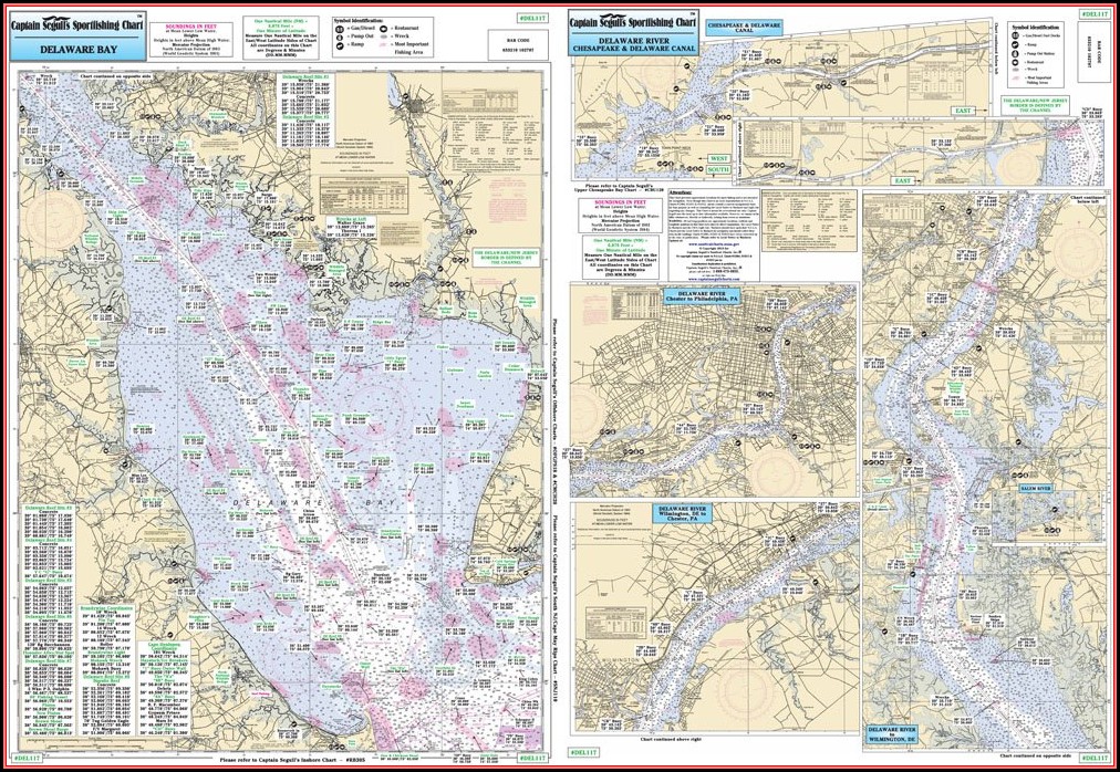 Fishing Map Of Delaware Bay