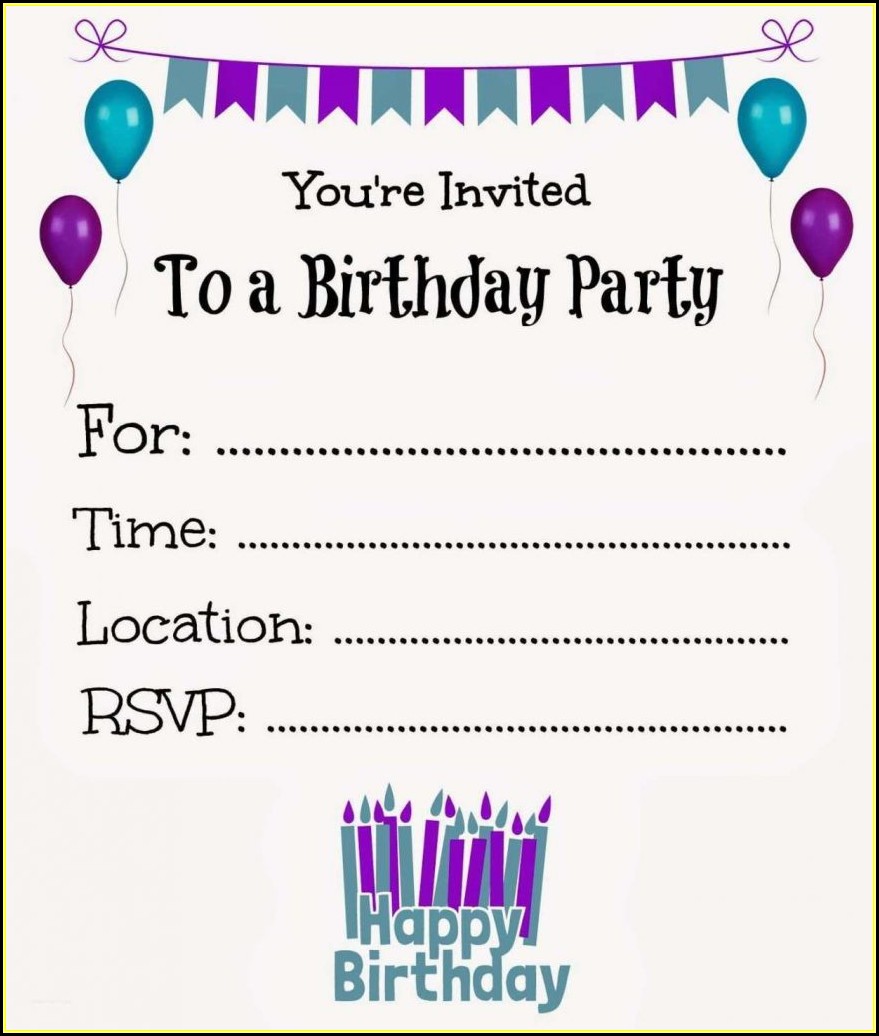 Free Birthday Card Templates Online