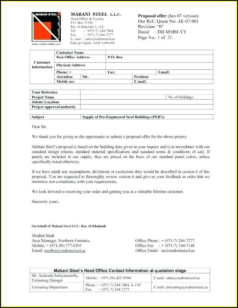 Free Commercial Cleaning Quote Template