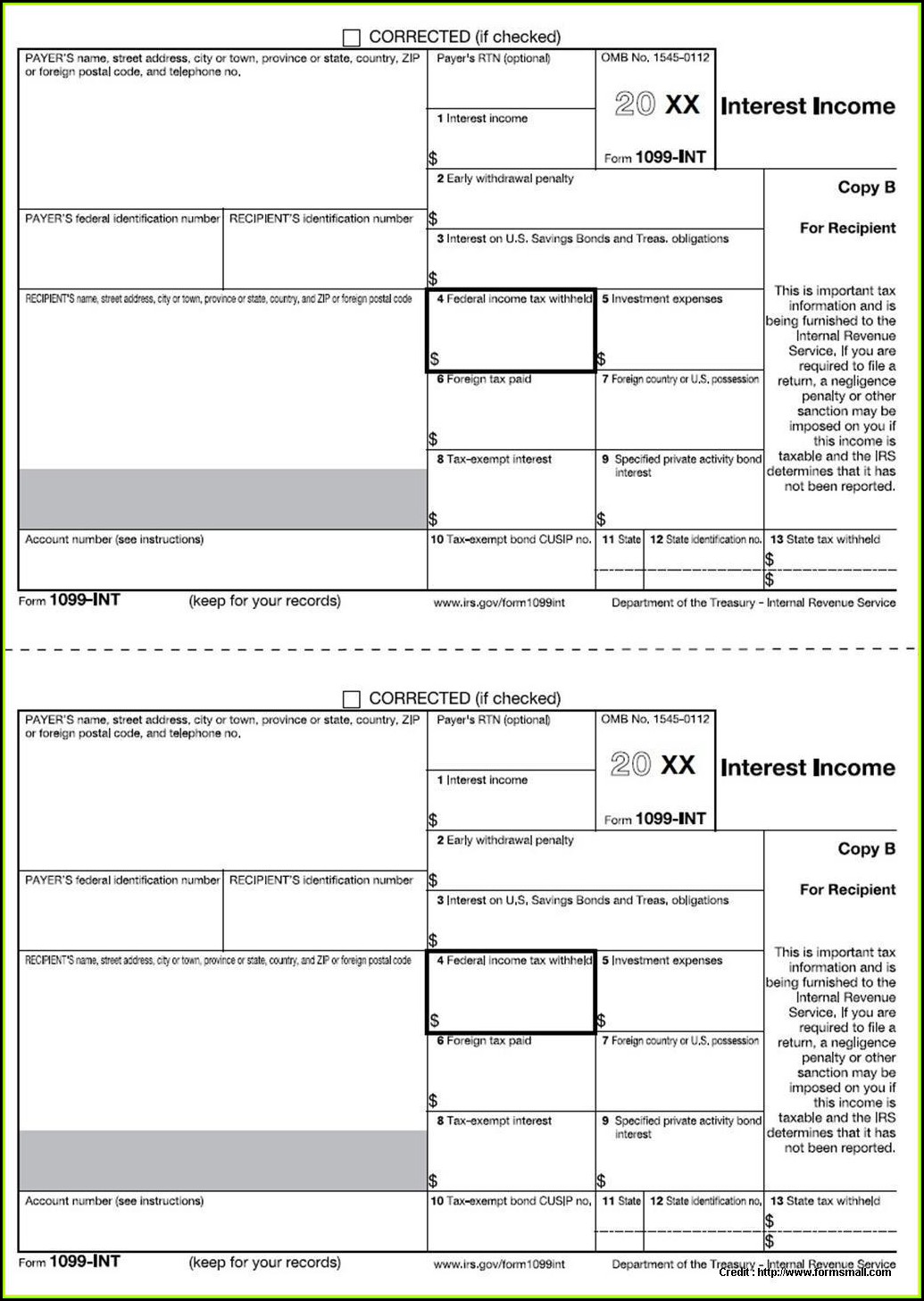 Free Fillable 1099 Form