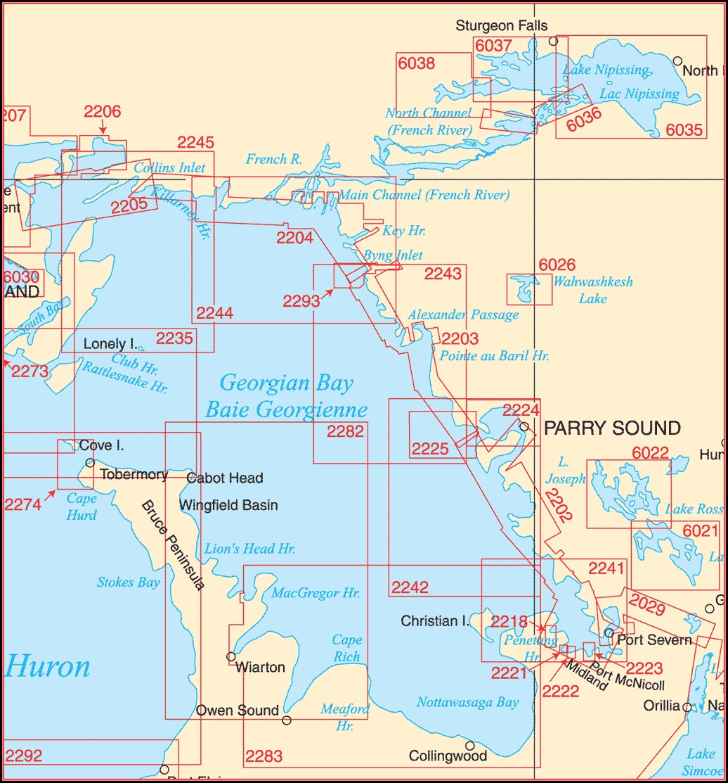 Free Nautical Maps Of Georgian Bay