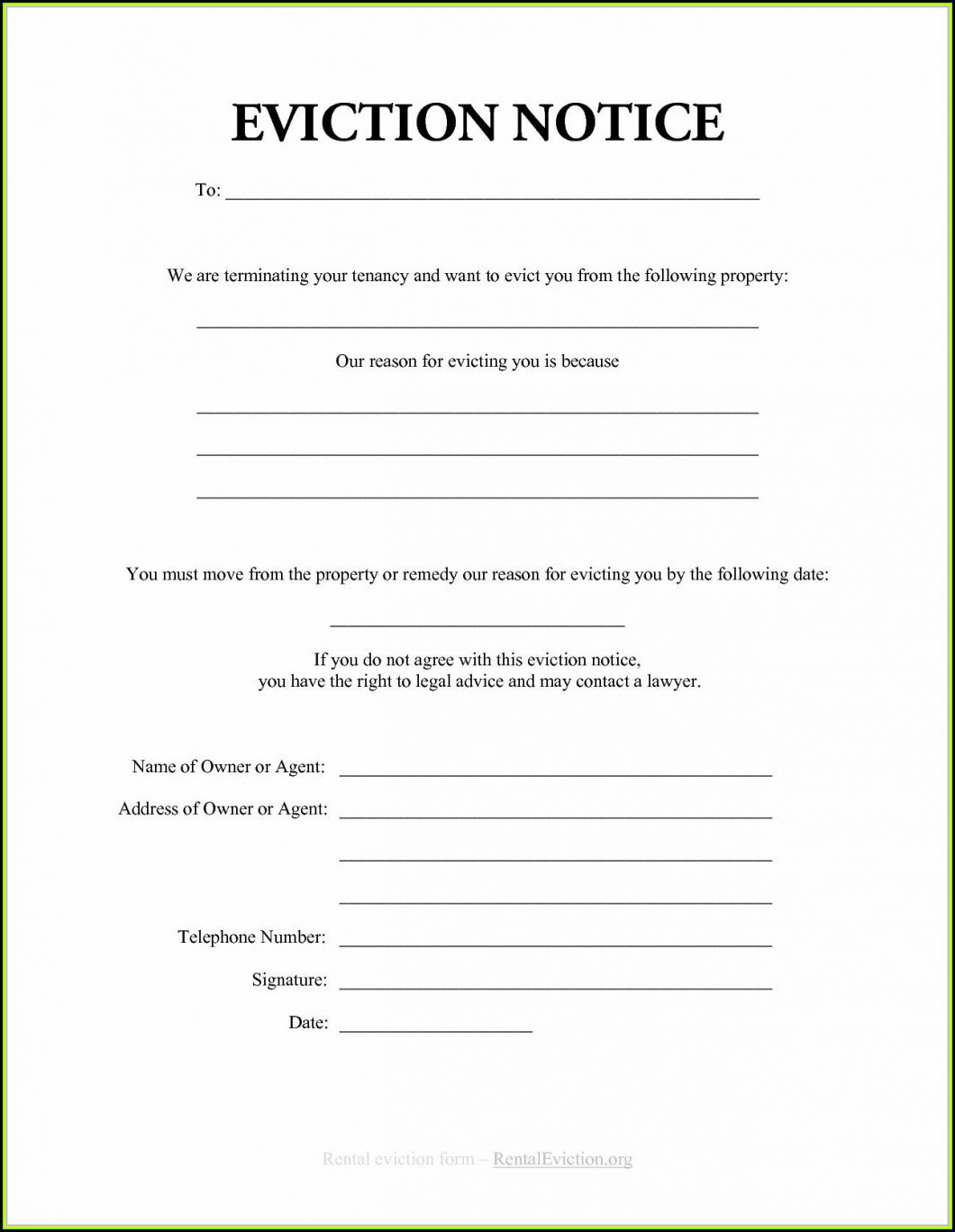 Free New York State Eviction Notice Form