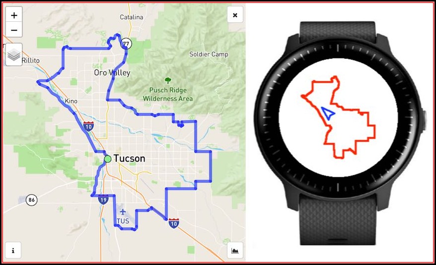 Garmin Watch Map App
