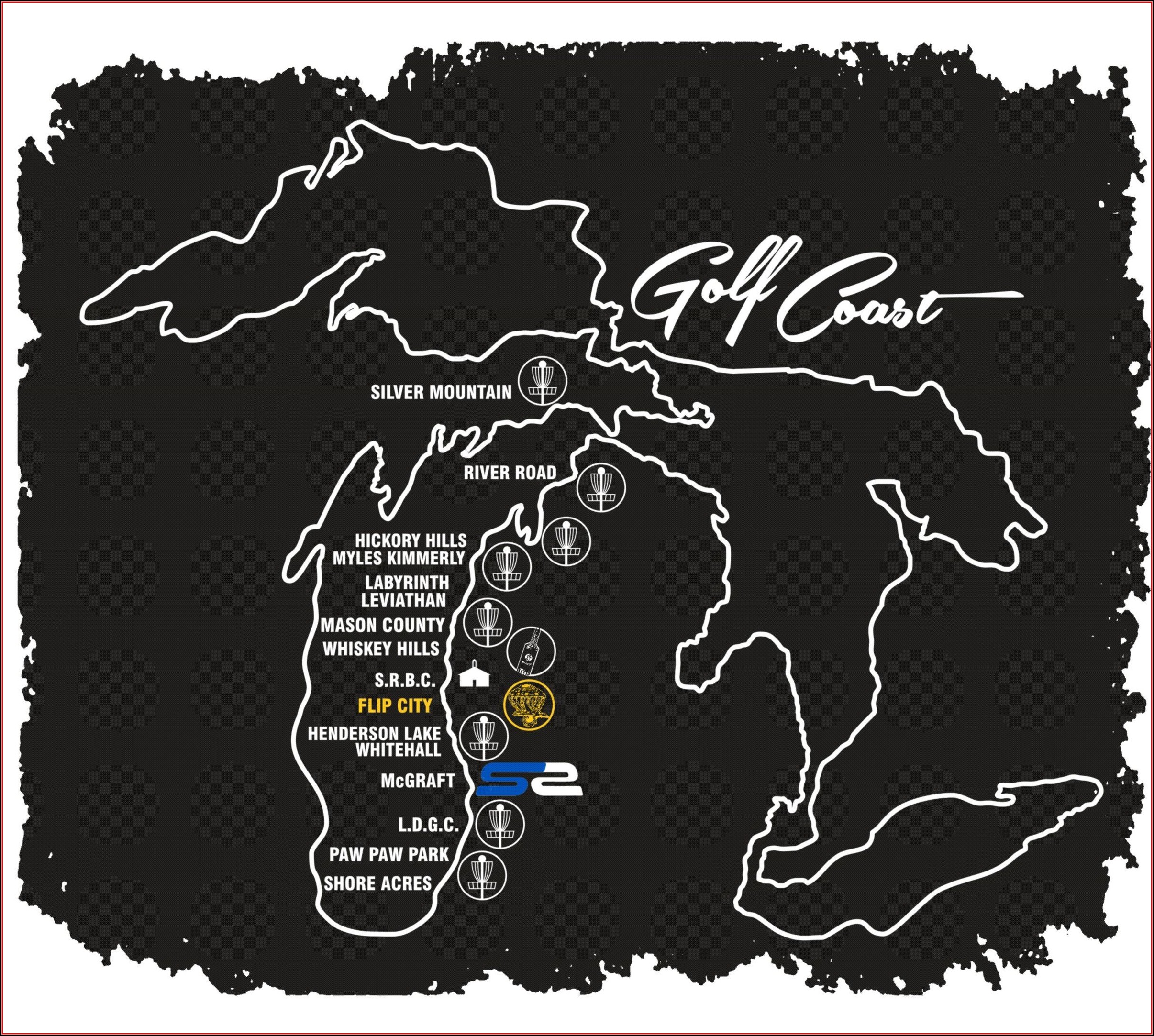 Golf Courses In Michigan Map