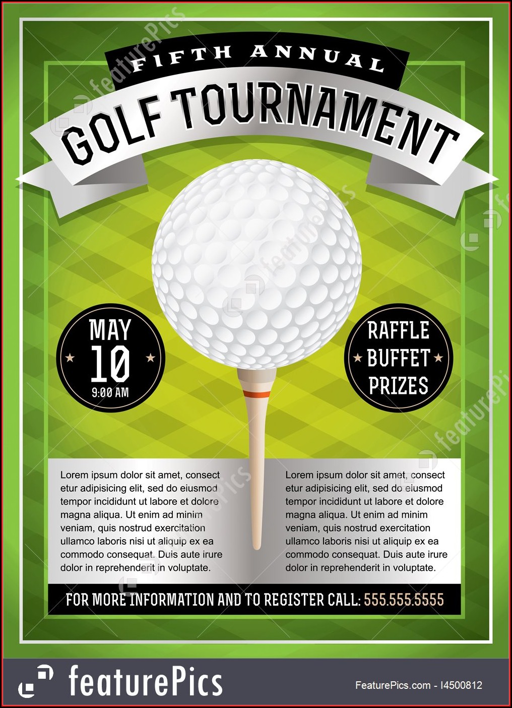 Golf Tournament Flyer Template Word