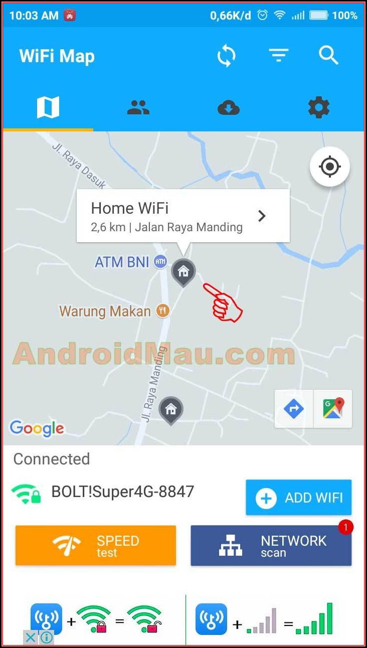 Google Map Wifi Hacker