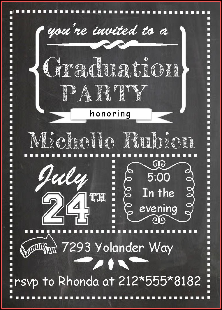 Graduation Party Invitations Templates Free
