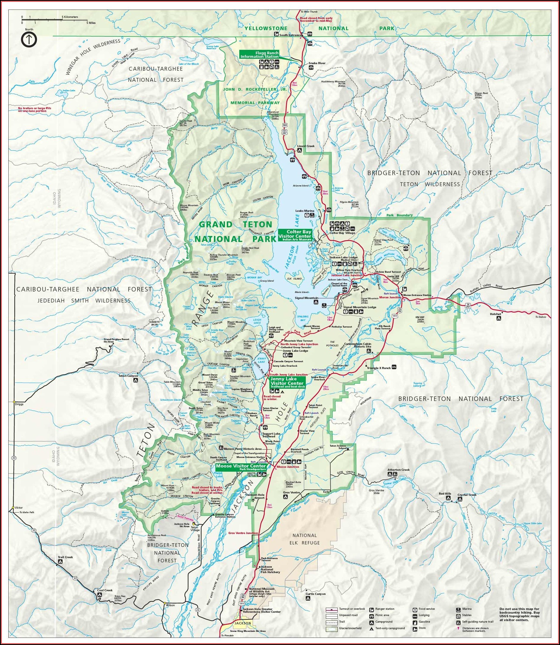 Grand Teton National Park Mapquest