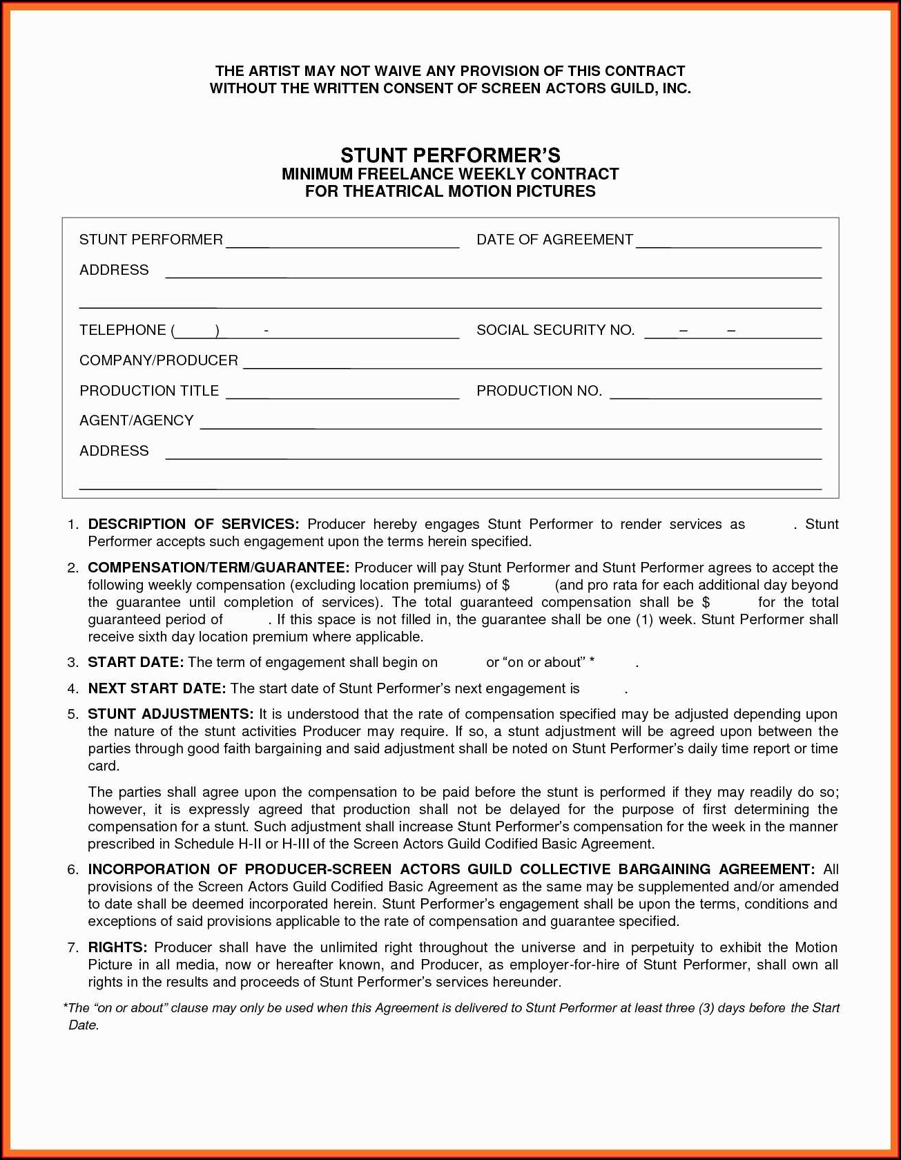 Graphic Design Contract Form