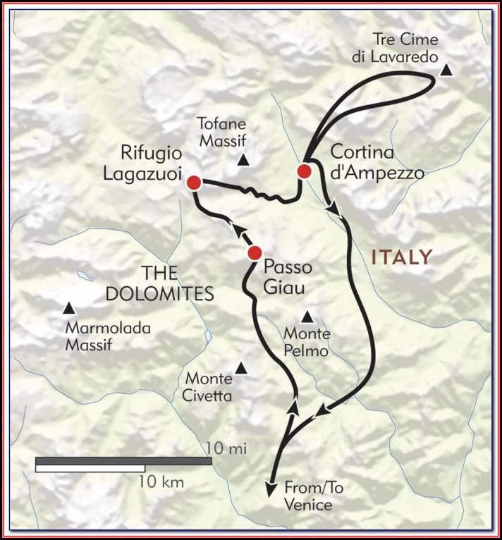 Hiking Maps Dolomites Italy