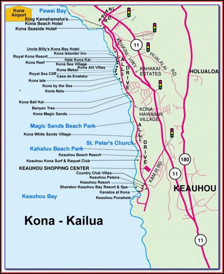 Kona Coast Resort Directions
