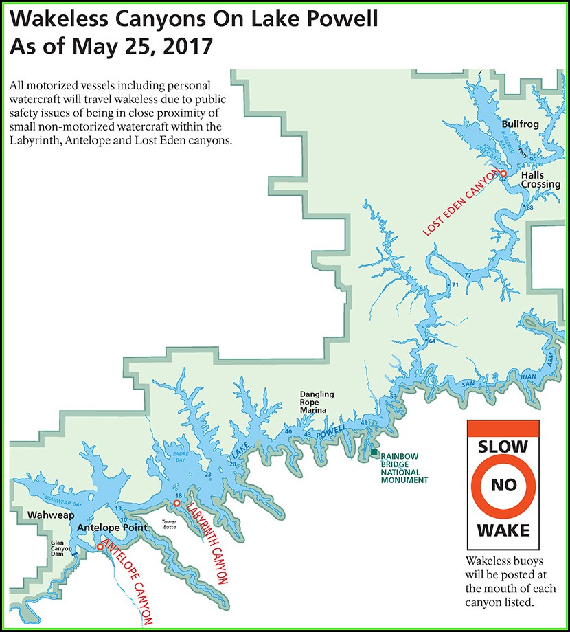 Lake Powell Hiking Map