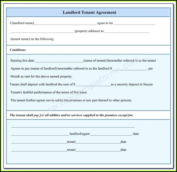 Landlord Tenant Agreement Form In Nigeria
