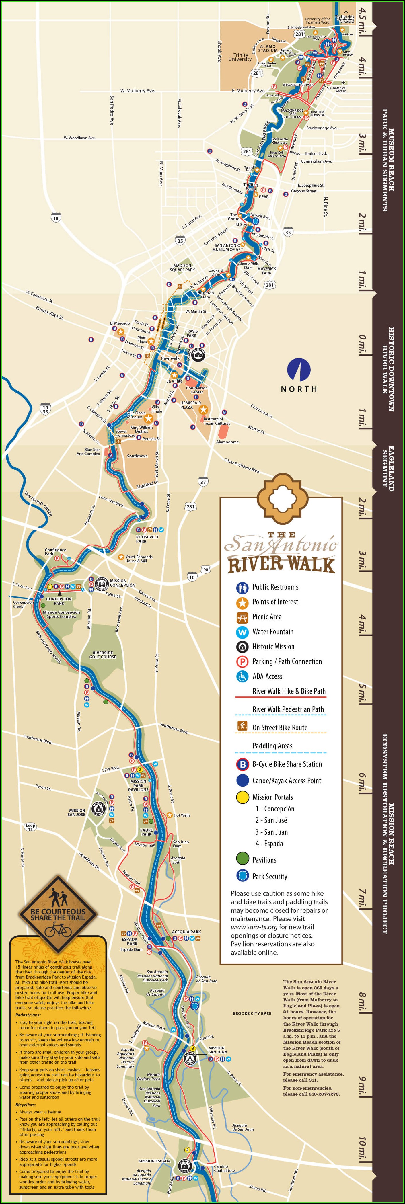 Map Of All Hotels On San Antonio Riverwalk
