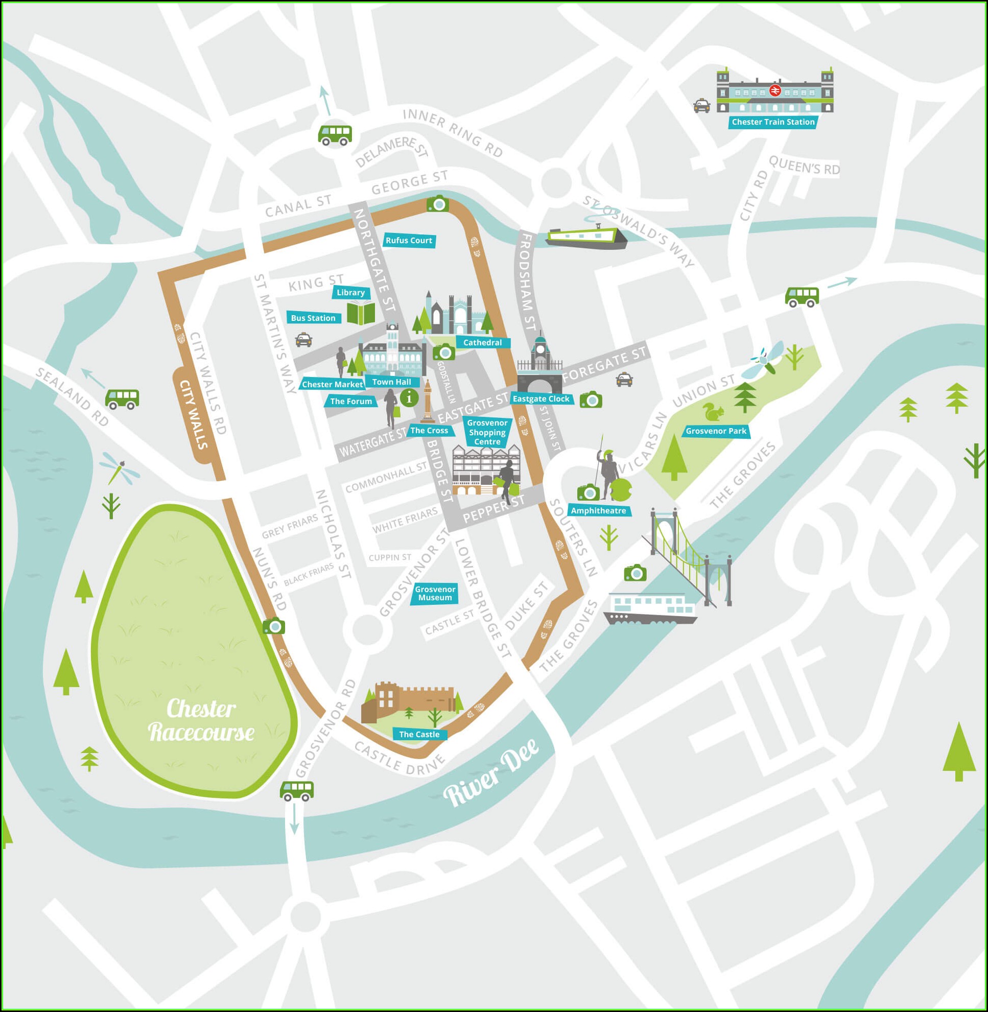 Map Of Chester Parking
