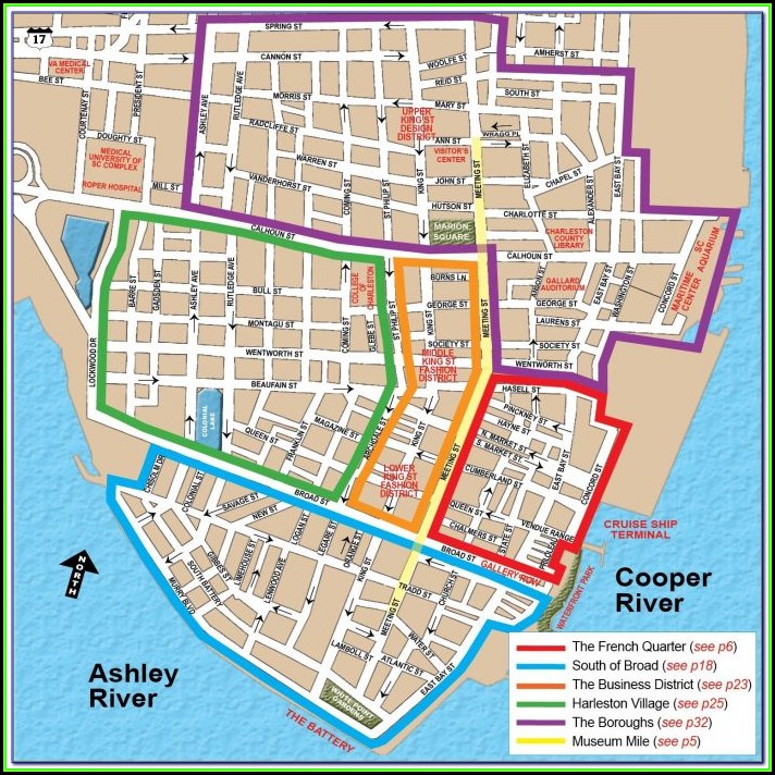 Map Of Hotels In Charleston Sc
