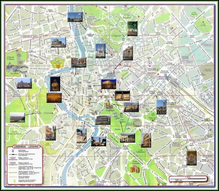 Map Of Hotels In Rome City Centre