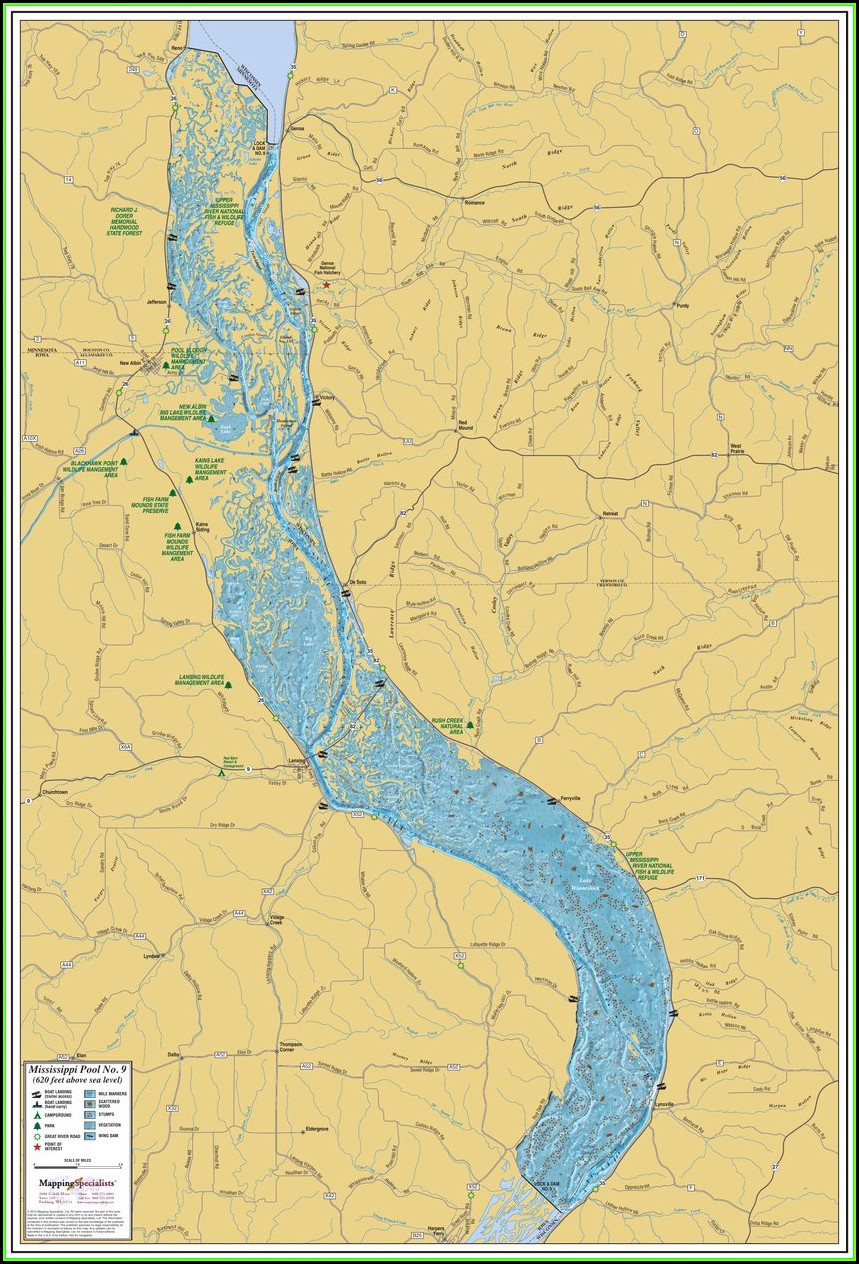Map Of The Mississippi River In Wisconsin