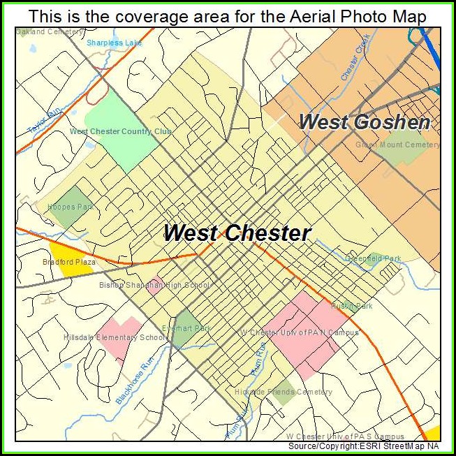 Map Of West Chester Pa And Surrounding Areas