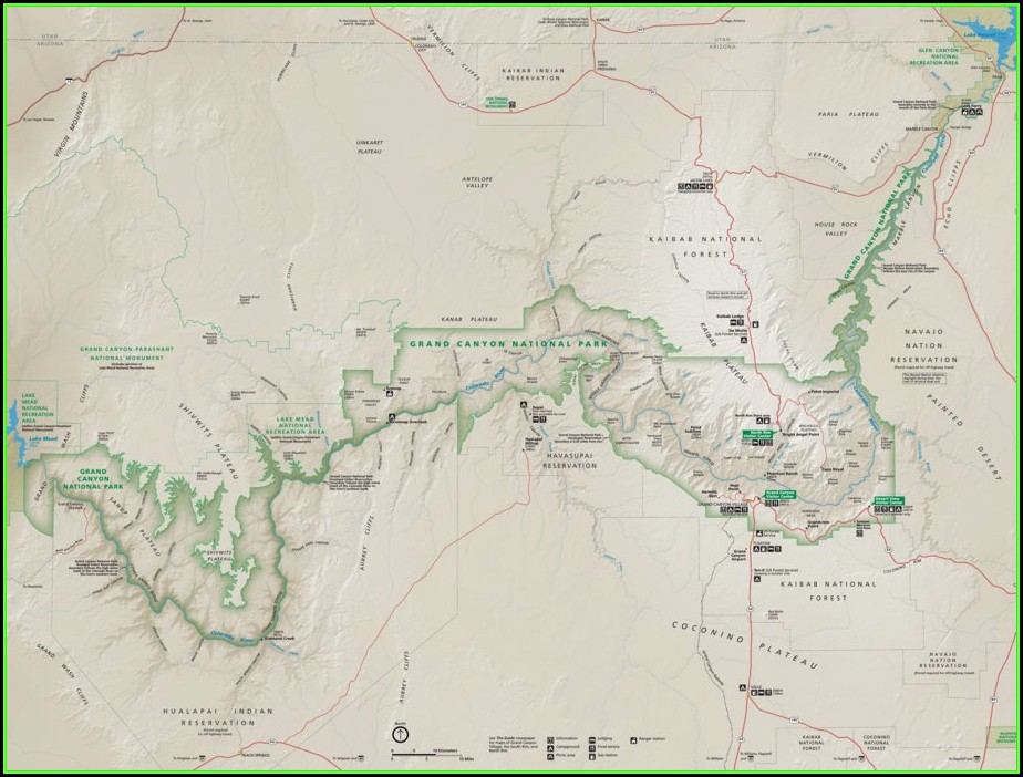 Map Of Where The Grand Canyon Is Located