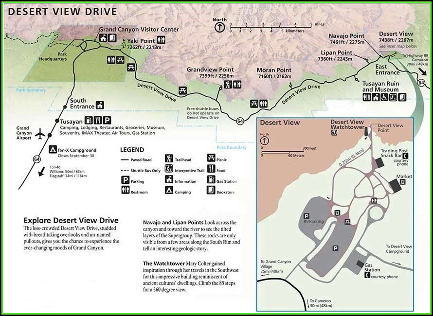 Maps Of The Grand Canyon Area
