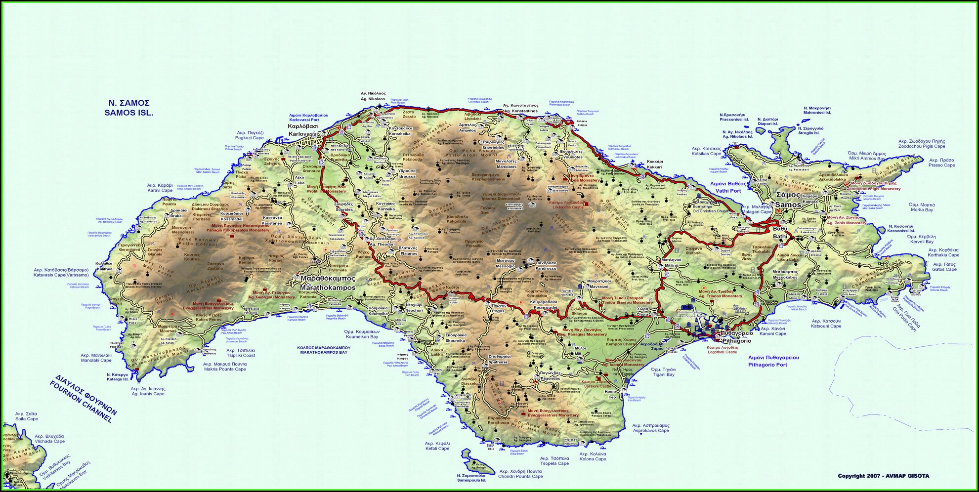 Maui Hawaii Topographic Map