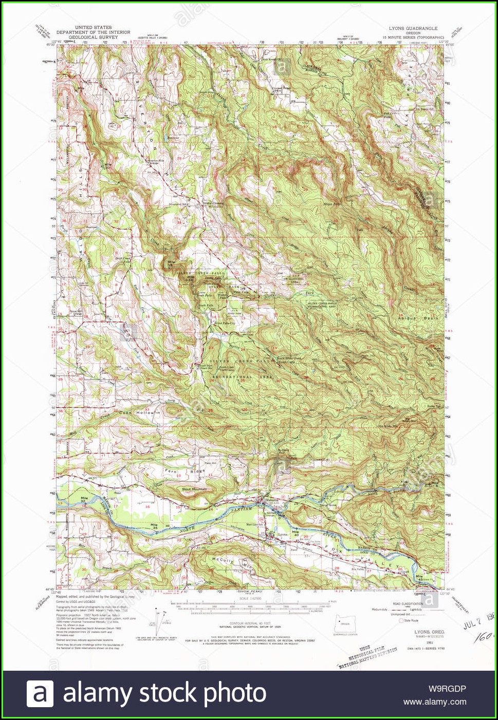 Oregon Topo Map
