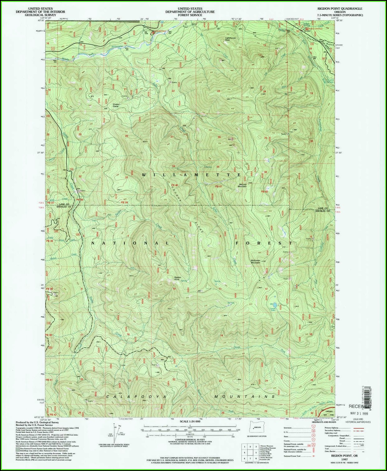 Oregon Topo Maps Free