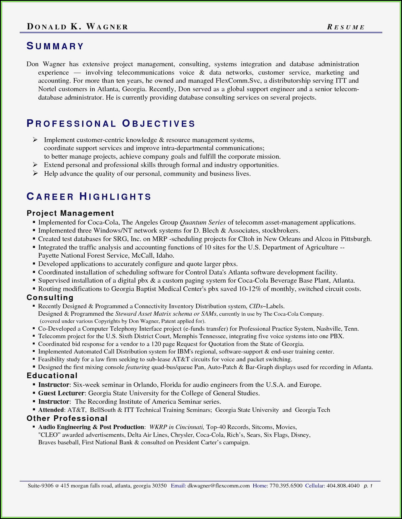 Professional resume writing service atlanta ga