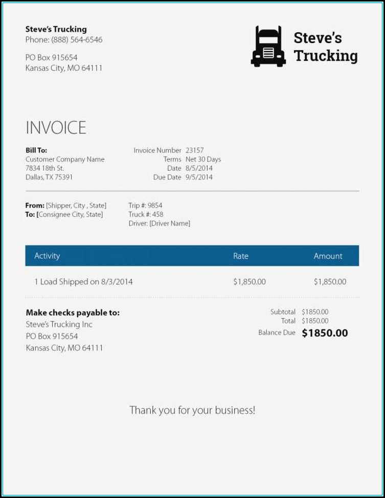 Quickbooks Online Invoice Templates