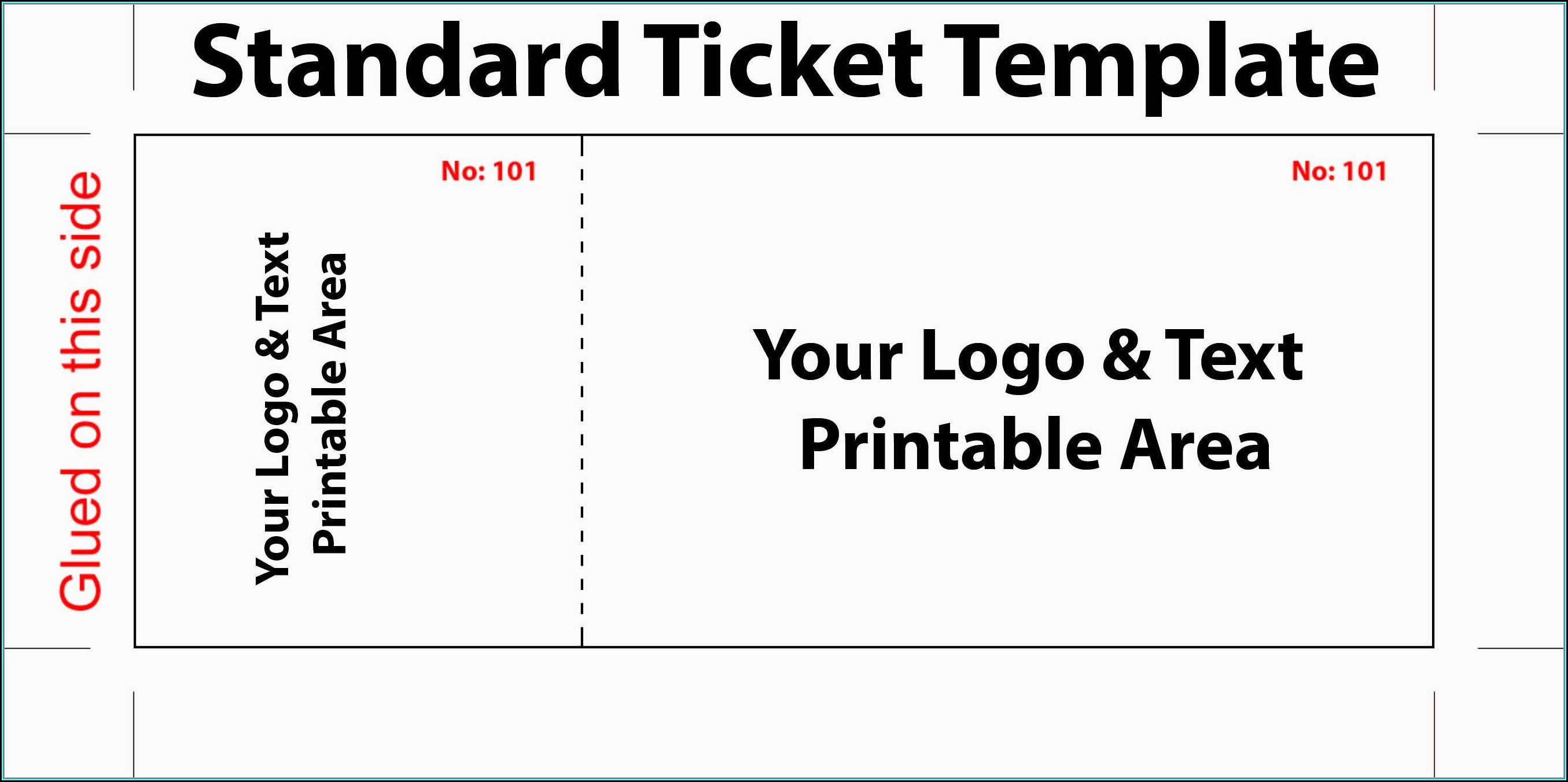 Raffle Ticket Template Excel Free
