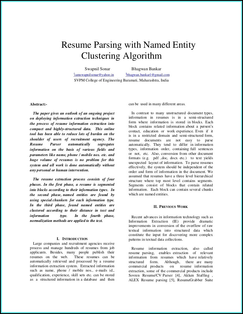Resume Parsing Software Free Download