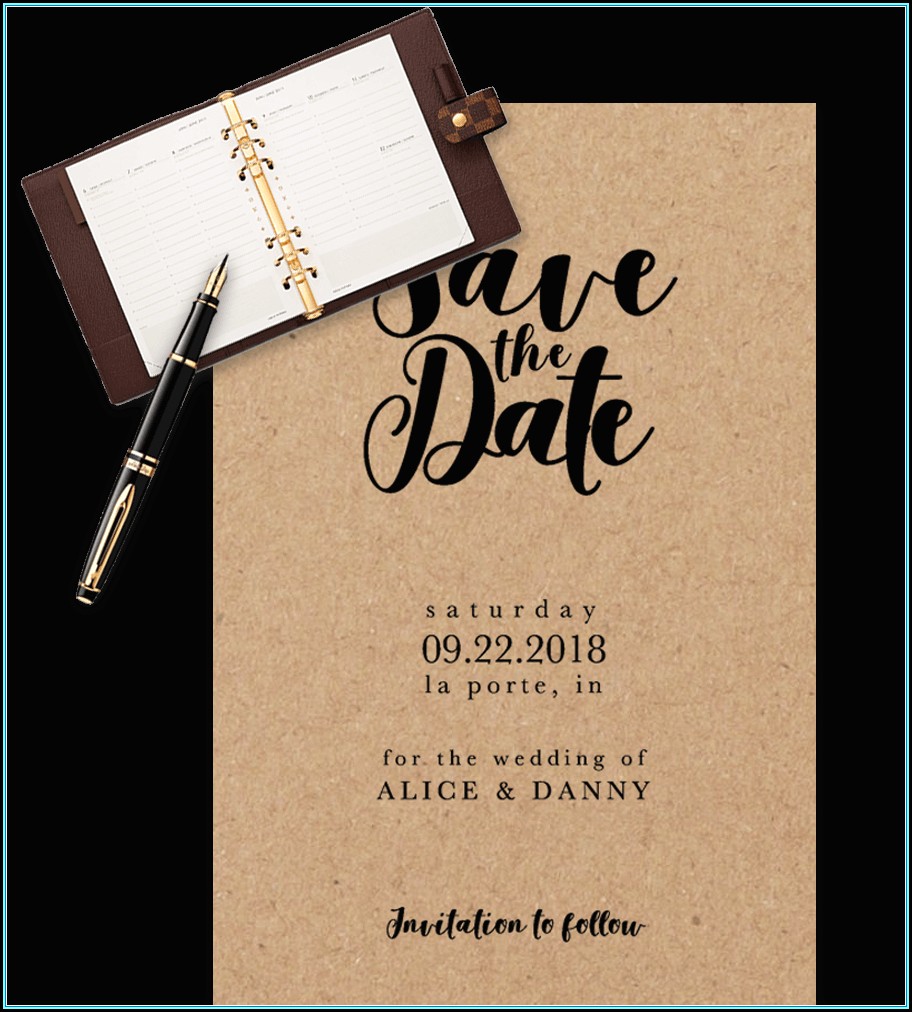 Save The Date Calendar Template Free Download
