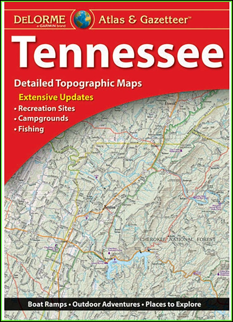 Tennessee Gazetteer Map