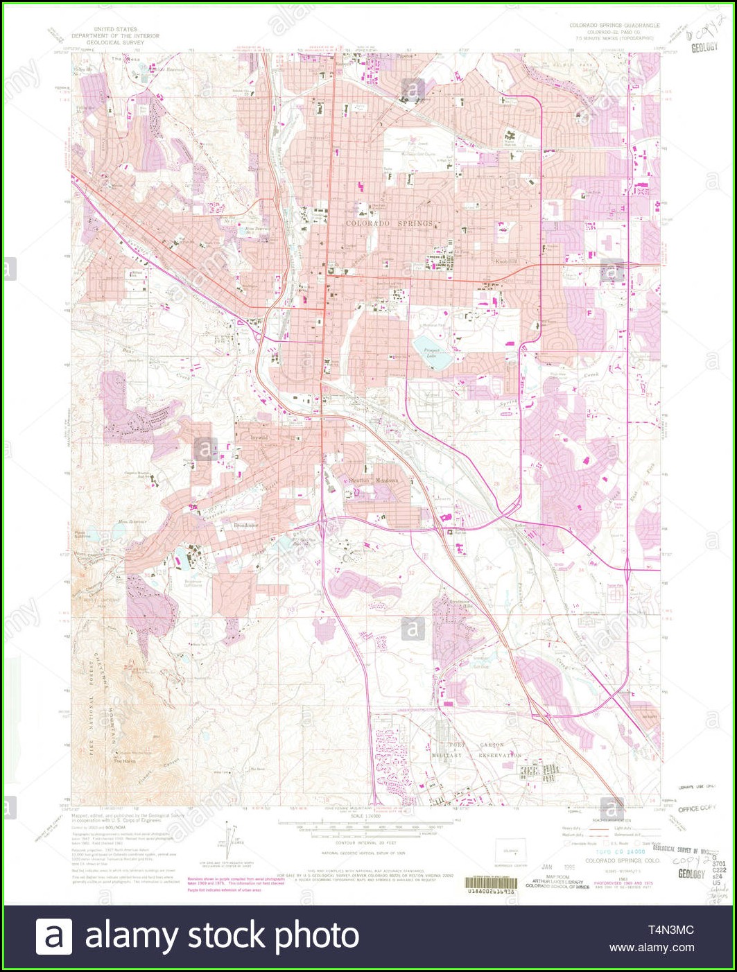 Topo Map Colorado Springs