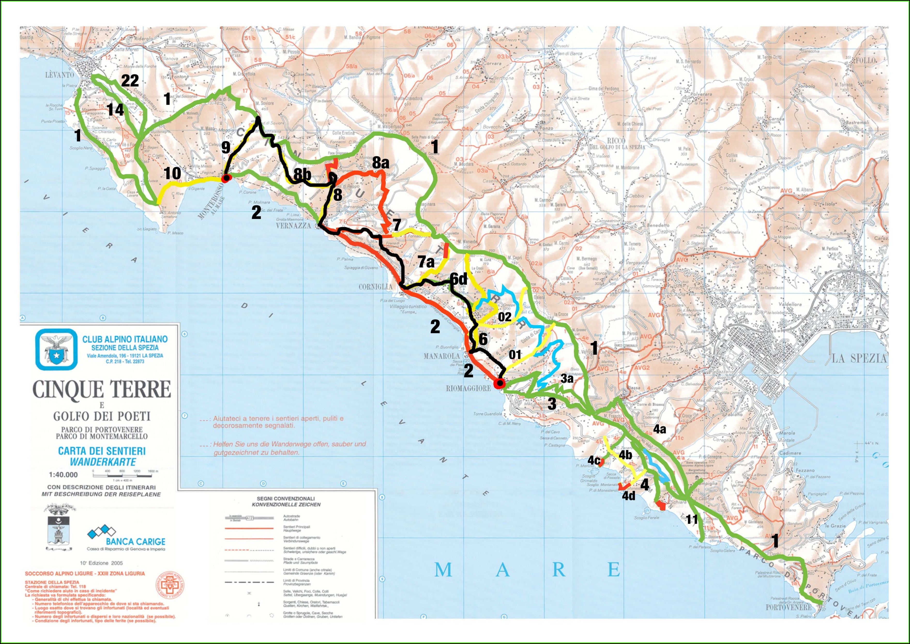 Trail Maps Italy