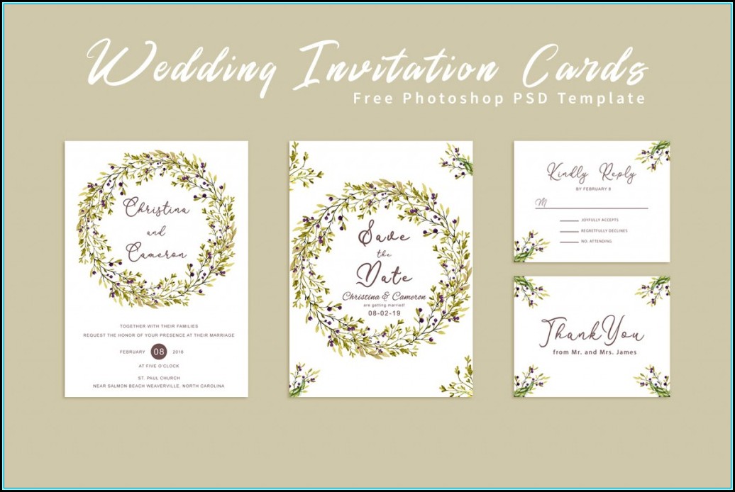Wedding Invitation Templates Download Photoshop