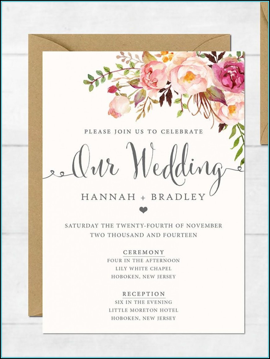 Wedding Invitations Templates Photoshop