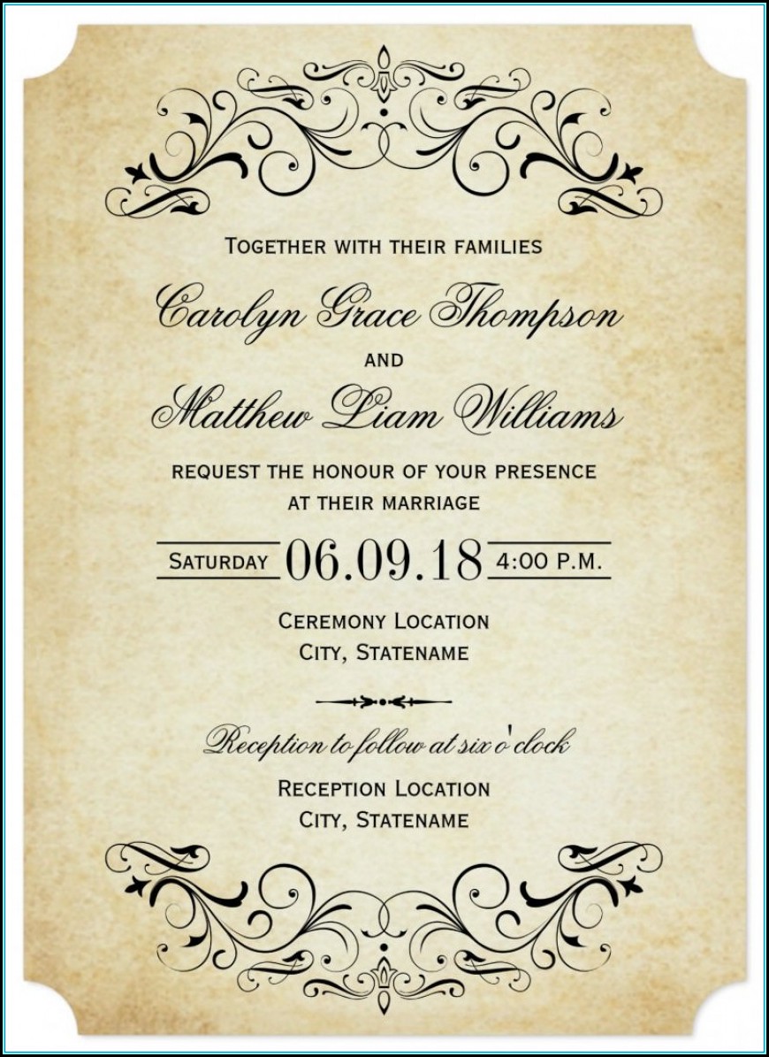 Wedding Invite Template Download Free