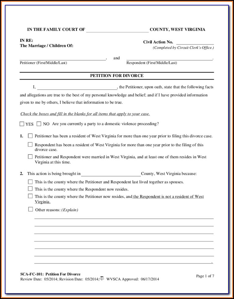 Wi Divorce Filing Fee Form Resume Examples nO9b68L94D